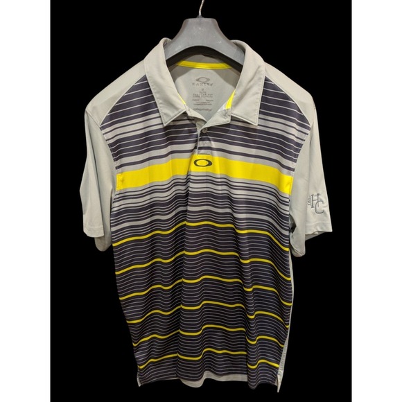 Oakley Polo Golf Shirt  Hydrolix Men's Size XL Short Sleeve  MONOGRAM ON Sleeve‎ - Picture 1 of 4